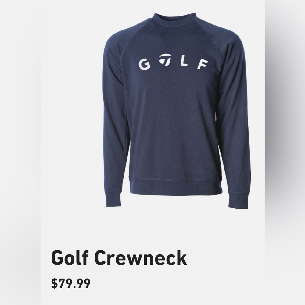COPY - TaylorMade Men’s Gold Crewneck Sweatshirt -navy size Medium